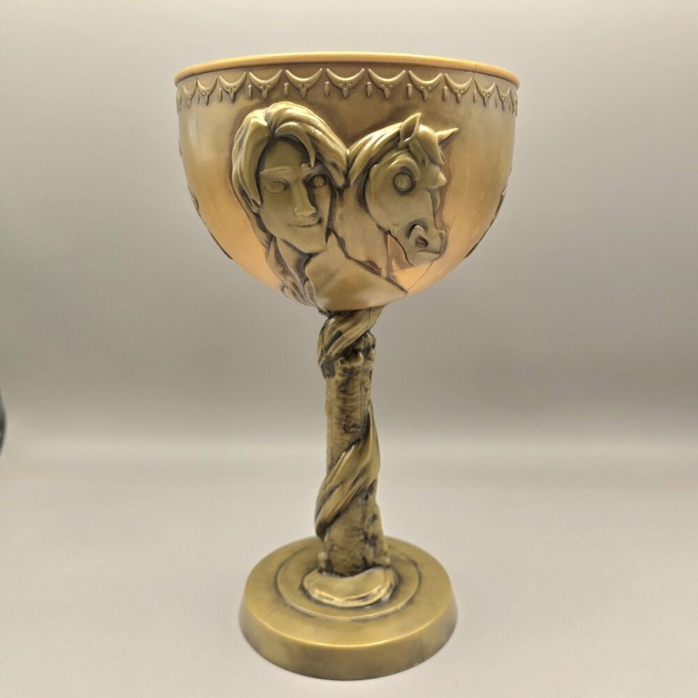 Disney Parks DCL Tangled Goblet Rapunzel Gold Plastic Cup No Lid No‎ Straw